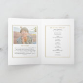 Foto Herdenkingsdienst Begrafenisdienst Order Of S Programma (Binnen)