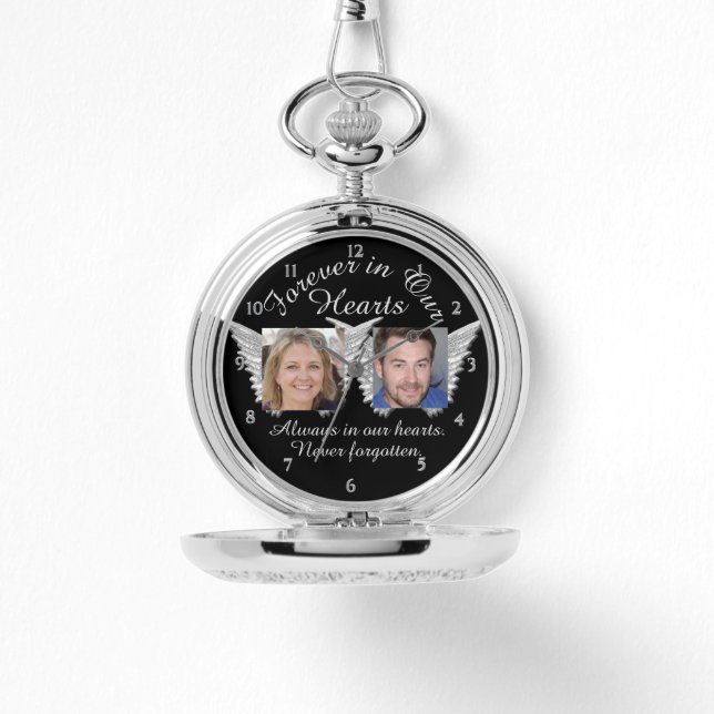 Foto-herdenkingshorloge op maat horloge (Voorkant)