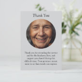 Foto-herdenkingskaart | Persoonlijke kaart (Staand voorkant)