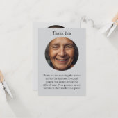 Foto-herdenkingskaart | Persoonlijke kaart (Voorkant / Achterkant in situ)