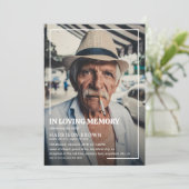 Foto-herdenkingskaart rouwkaart kaart (Staand voorkant)