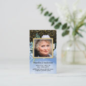 Foto-herdenkingskaartjes Herdenking van het Leven Visitekaartje (Staand voorkant)