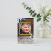 Foto-herdenkingskaartjes Herdenking van het Leven Visitekaartje (Staand voorkant)