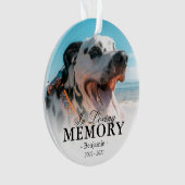 Foto-herdenkingskerstboom Ornament (voorkant)