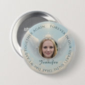 Foto-herdenkingsknop Ronde Button 7,6 Cm (Voorkant /achterkant)