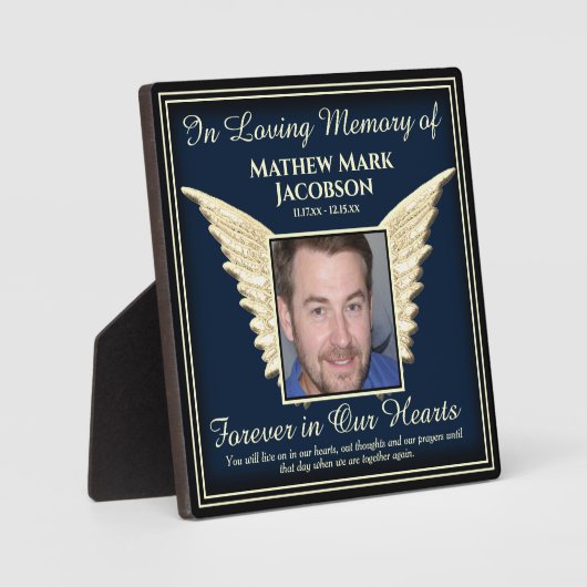 Foto-herdenkingsplaque Fotoplaat (Voorkant)