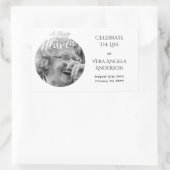 FOTO Herdenkingsplechtigheid Funeral Memorial Wake Rechthoekige Sticker (Tas)