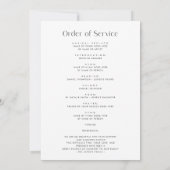 Foto-herdenkingsprogramma voor levensviering kaart (Achterkant)