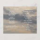 Foto-herdenkingsprogramma voor rouwdienst (Achterkant)