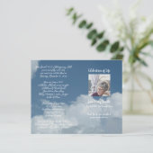 Foto-herdenkingsprogramma voor rouwdienst (Staand voorkant)