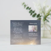 Foto-herdenkingsprogramma voor uitvaartdienst (Staand voorkant)