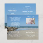 Foto-herdenkingsprogramma voor uitvaartdienst (Voorkant / Achterkant)