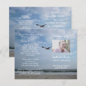 Foto-herdenkingsprogramma voor uitvaartdienst (Voorkant / Achterkant)
