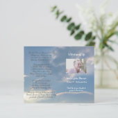 Foto-herdenkingsprogramma voor uitvaartdienst (Staand voorkant)
