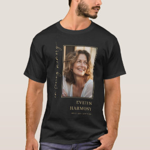 Foto-herdenkingsviering van het leven Funeral T-shirt