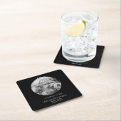 Foto-herdenkingsviering van rouwcadeaus kartonnen onderzetters (Insitu)