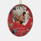 Foto-herdenkingsviering van rouwcadeaus keramisch ornament (Rechts)