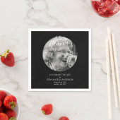 Foto-herdenkingsviering van rouwcadeaus servet (Insitu)