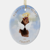 foto herengel honden keramisch ornament (Rechts)