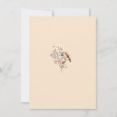 Foto Herfst Boho Wildflower Bruiloft Save The Date (Achterkant)