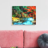 Foto herfst Digital Waterverf Canvas Afdruk (Insitu (Woonkamer))
