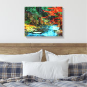 Foto herfst Digital Waterverf Canvas Afdruk (Insitu (Slaapkamer))
