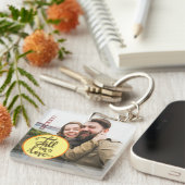 Foto herfst in Love Couples Sleutelhanger (Voorkant Rechts)