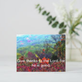 Foto herfst Thanksgiving Feestdagenkaart (Staand voorkant)