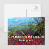 Foto herfst Thanksgiving Feestdagenkaart (Voorkant / Achterkant)