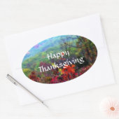 Foto herfst Thanksgiving Ovale Sticker (Envelop)