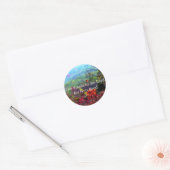 Foto herfst Thanksgiving Ronde Sticker (Envelop)