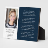 Foto-herinnering Gedicht voor Altijd in Onze Hart Fotoplaat (Zijkant)