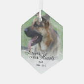 Foto-herinnering Kerstmis Glas Ornament (Voorkant links)