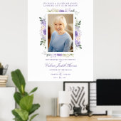 Foto Herinnering Trouw Geliefden Paarse Tinten Poster (Thuiskantoor)