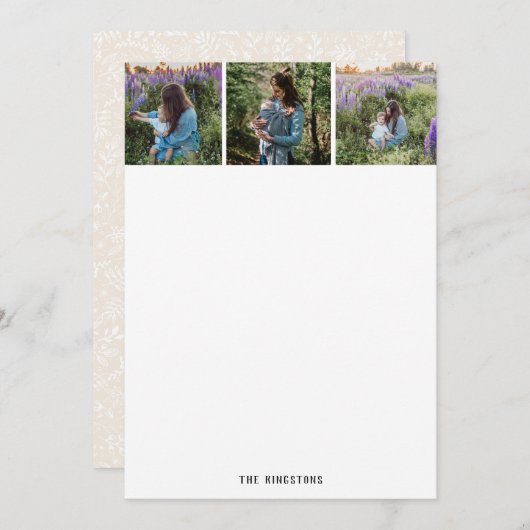 Foto herinneringen Bedankt kaarten (Voorkant / Achterkant)