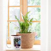 Foto Herinneringen Mama Blauw/Rood Personaliseer Tweekleurige Koffiemok