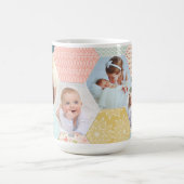 Foto Hexagon | Kieuwpatroon Vier Afbeelding collag Koffiemok (Center)