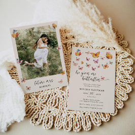 Foto Hij Geeft Me Vlinders Bruiloft Feest Kaart