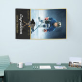 Foto Hockey player gefeliciteerd afstuderen Spandoek (Beurs)