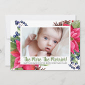 Foto Hoe meer zielen hoe meer vreugd Poinsettia Ke Aankondiging (Voorkant)