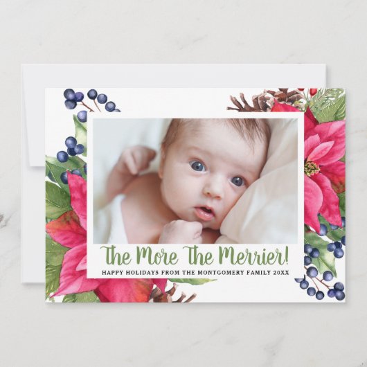 Foto Hoe meer zielen hoe meer vreugd Poinsettia Ke Aankondiging (Voorkant)