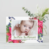 Foto Hoe meer zielen hoe meer vreugd Poinsettia Ke Aankondiging (Staand voorkant)