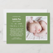 Foto Hoe meer zielen hoe meer vreugd Poinsettia Ke Aankondiging (Achterkant)