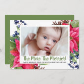 Foto Hoe meer zielen hoe meer vreugd Poinsettia Ke Aankondiging (Voorkant / Achterkant)