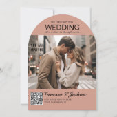 Foto Hoesje Magazin QR Code Wedding Kaart (Voorkant)