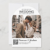 Foto Hoesje Magazin QR Code Wedding Kaart (Voorkant)
