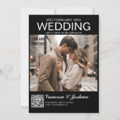 Foto Hoesje Magazin QR Code Wedding Kaart (Voorkant)