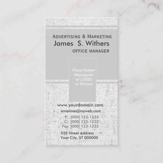 Foto HOlder  Modern Simple Minimal Visitekaartje (Voorkant)