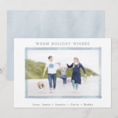 FOTO HOLIDAIRE KAART| Kerstmis met kuststrand Feestdagenkaart (Voorkant / Achterkant)