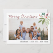 Foto Holiday Berry Foliage kerstbeweging Aankondiging (Voorkant)